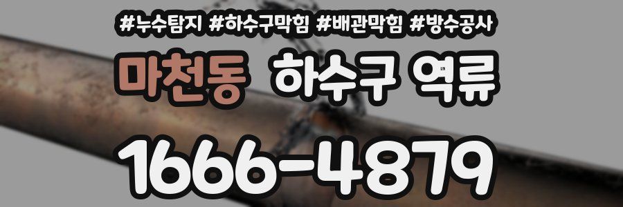 마천동 하수구 역류