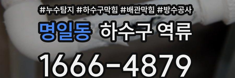 명일동 하수구 역류