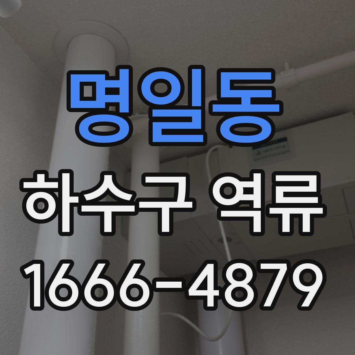 명일동 하수구 역류