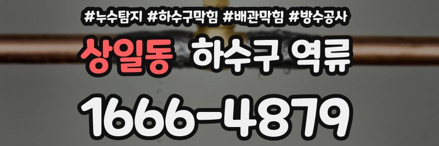 상일동 하수구 역류