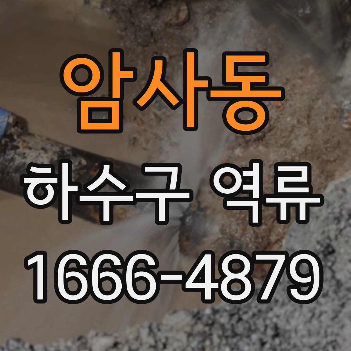 암사동 하수구 역류