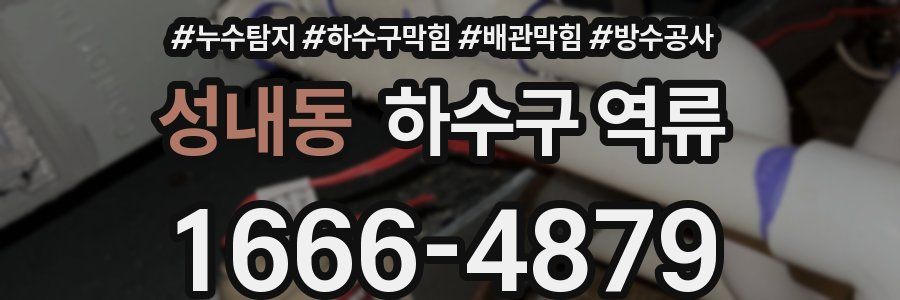 성내동 하수구 역류