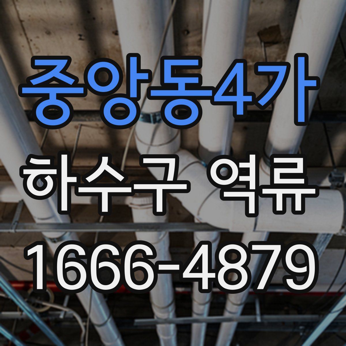 중앙동4가 하수구 역류
