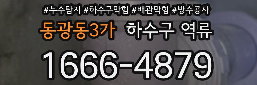 동광동3가 하수구 역류