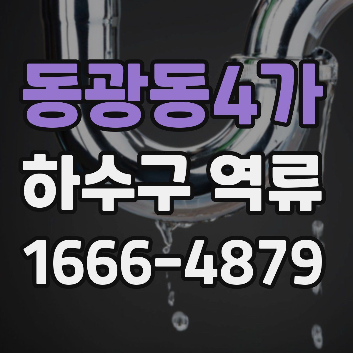 동광동4가 하수구 역류