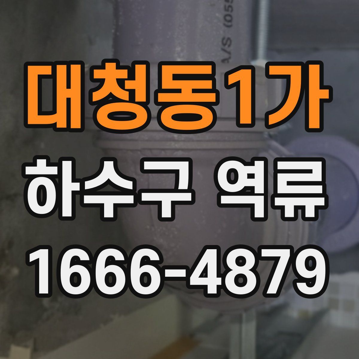 대청동1가 하수구 역류