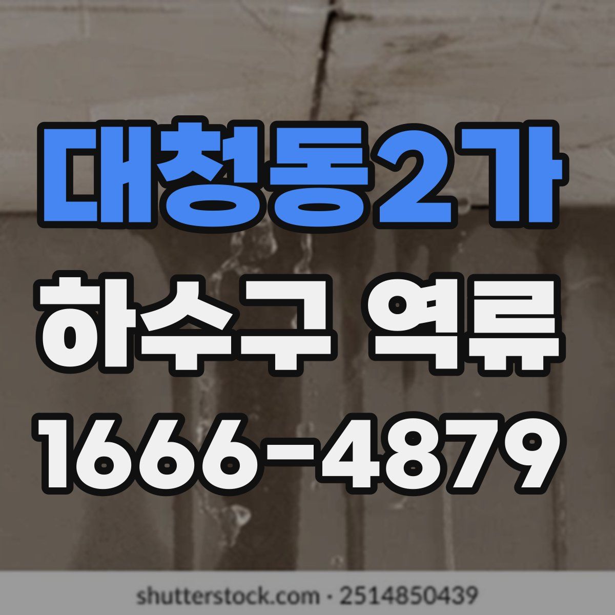 대청동2가 하수구 역류