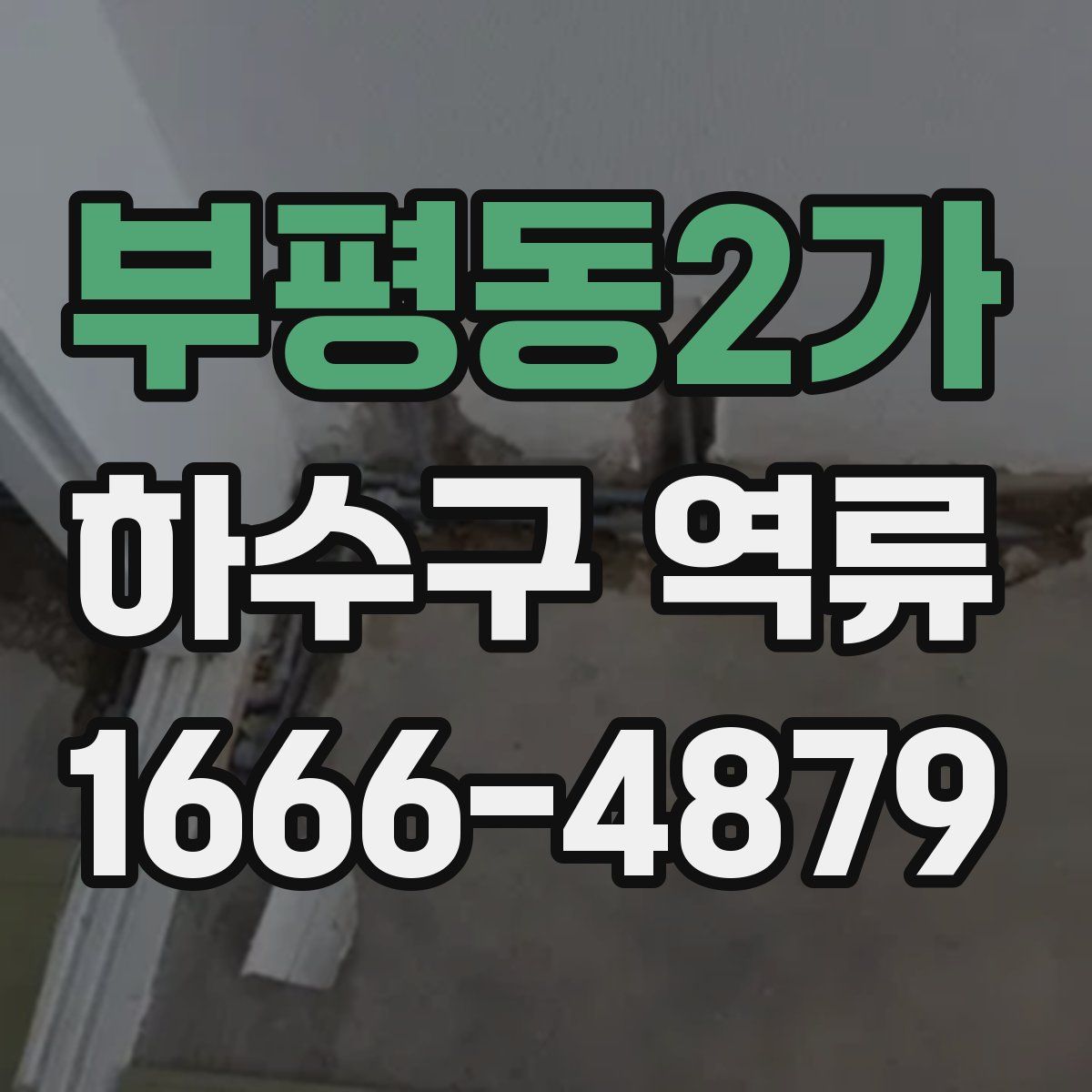 부평동2가 하수구 역류