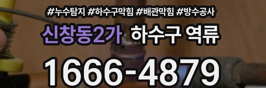 신창동2가 하수구 역류