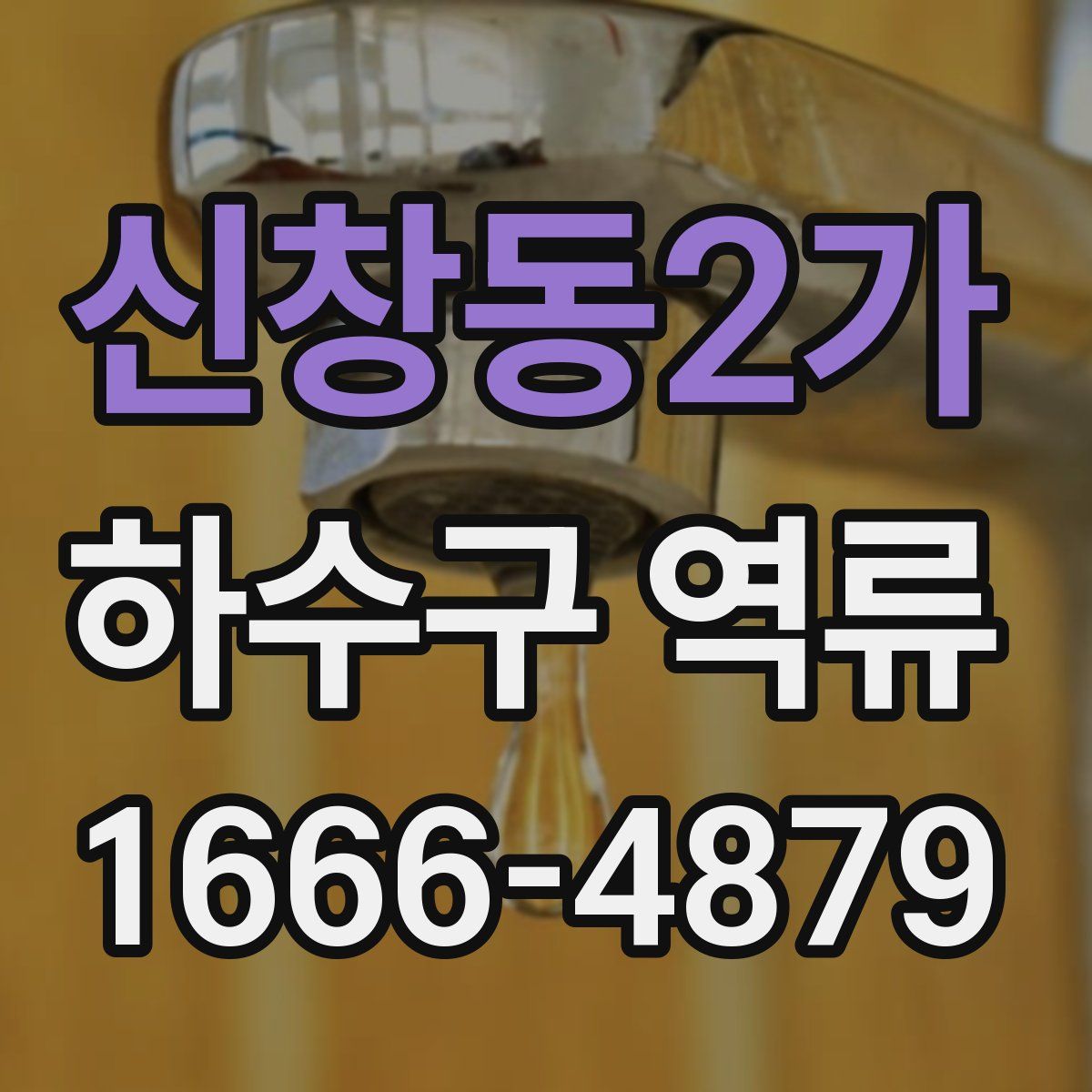 신창동2가 하수구 역류