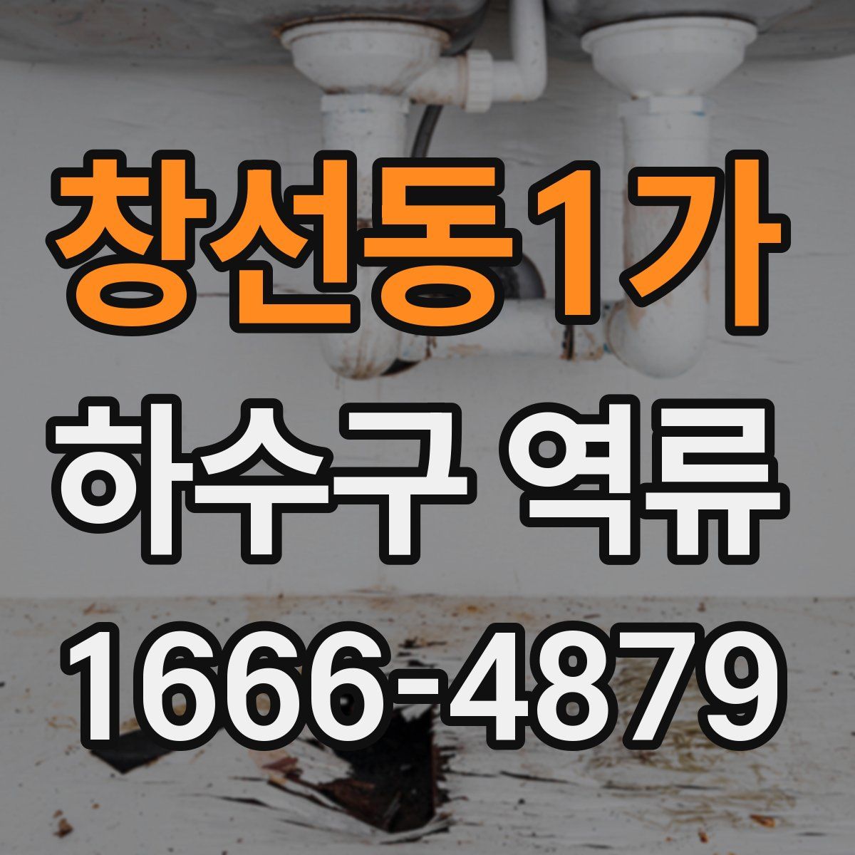 창선동1가 하수구 역류