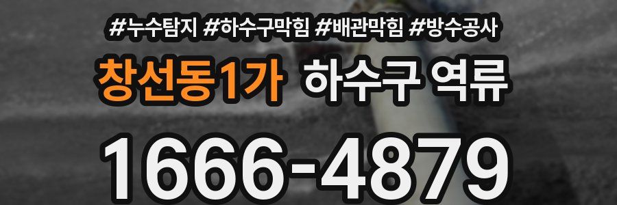 창선동1가 하수구 역류