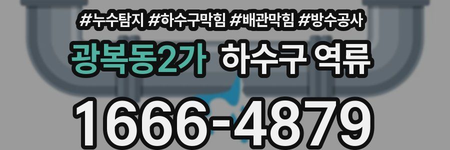 광복동2가 하수구 역류