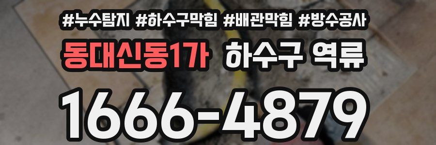동대신동1가 하수구 역류