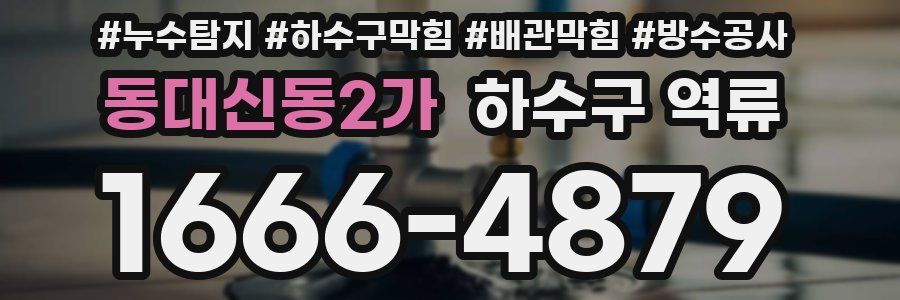 동대신동2가 하수구 역류