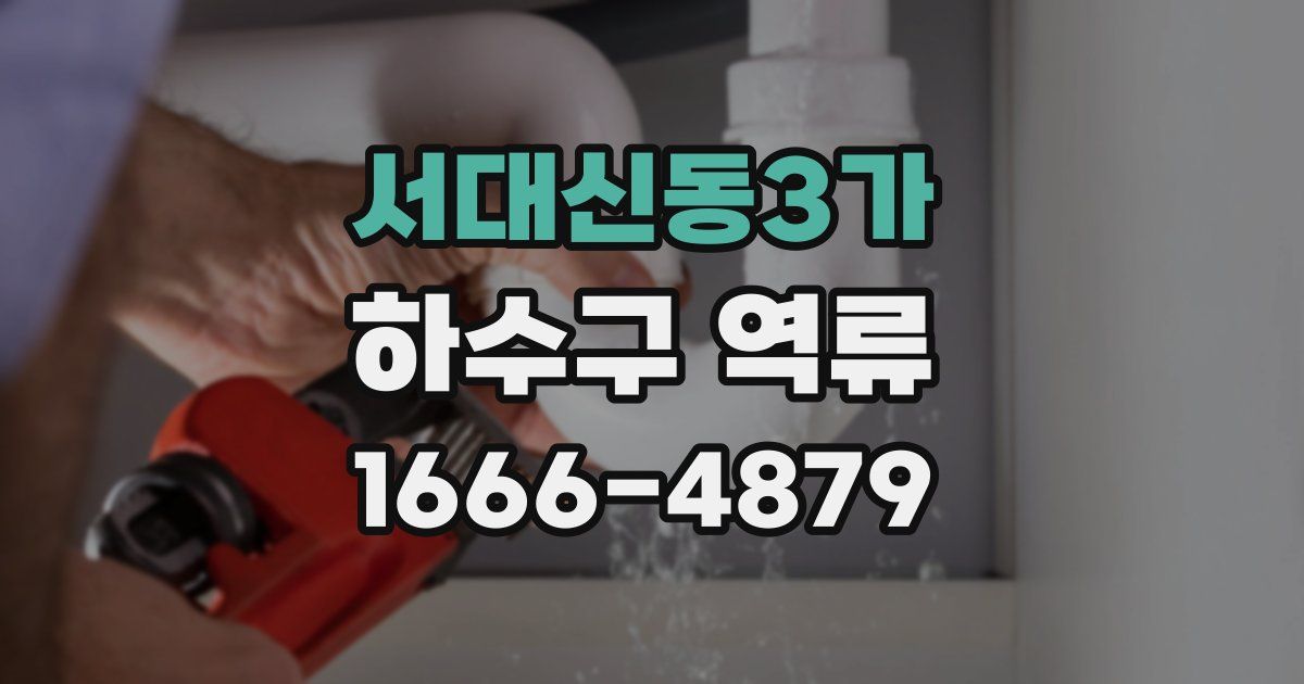 서대신동3가 하수구 역류