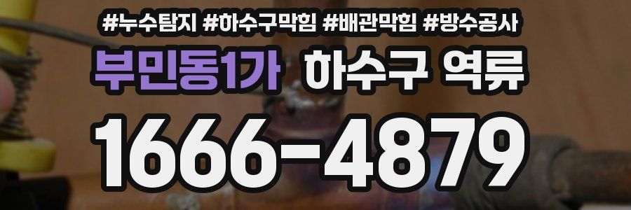부민동1가 하수구 역류