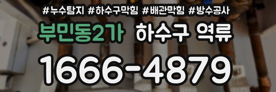 부민동2가 하수구 역류