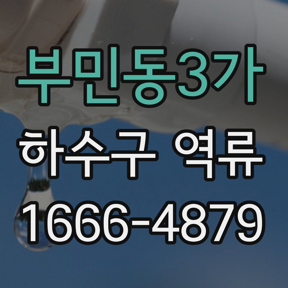 부민동3가 하수구 역류