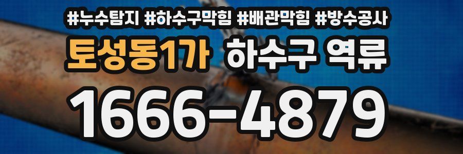 토성동1가 하수구 역류