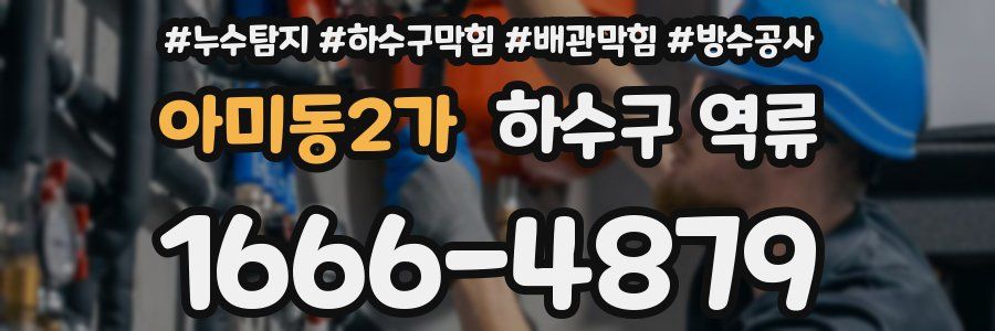 아미동2가 하수구 역류