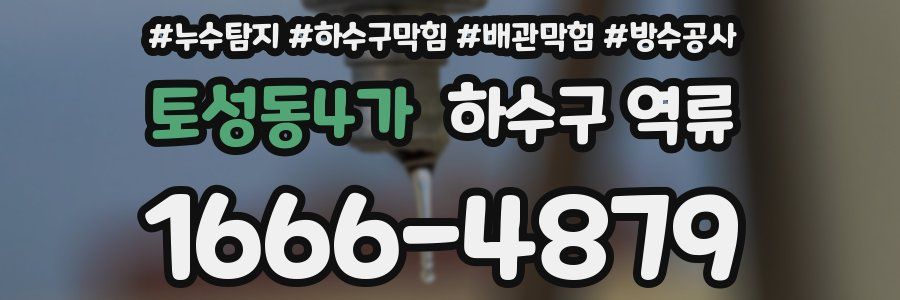 토성동4가 하수구 역류