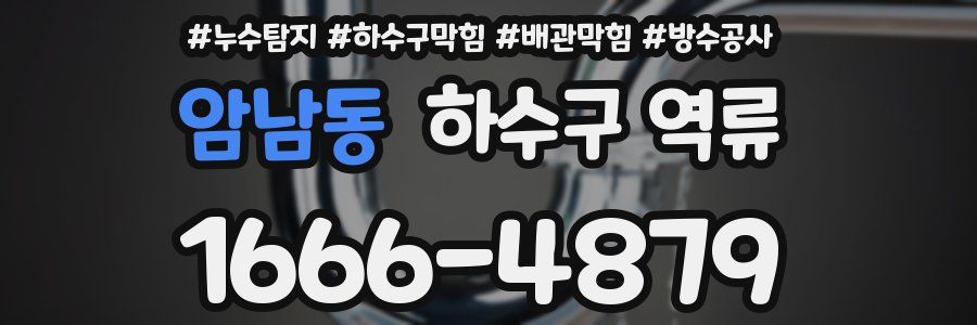 암남동 하수구 역류