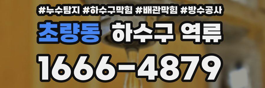 초량동 하수구 역류