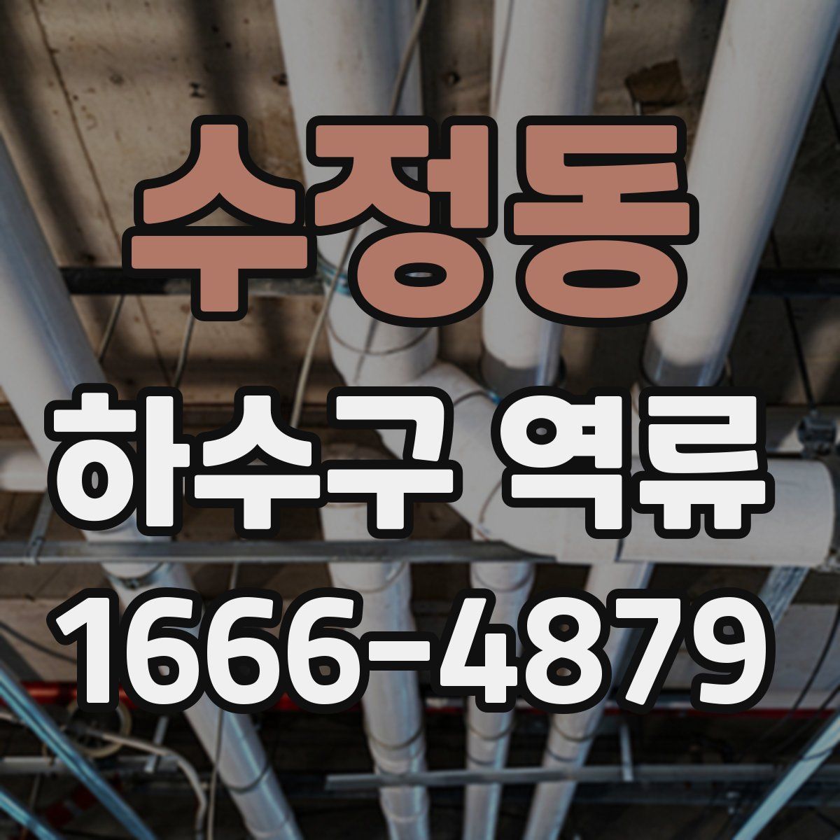 수정동 하수구 역류