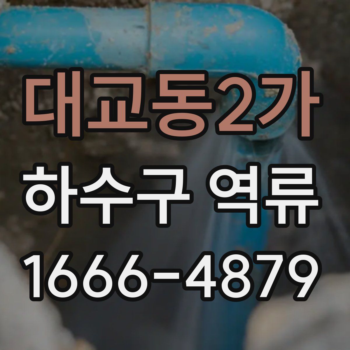 대교동2가 하수구 역류