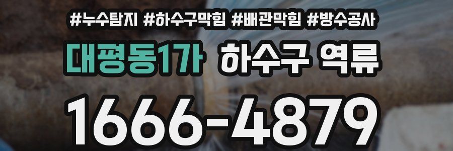 대평동1가 하수구 역류