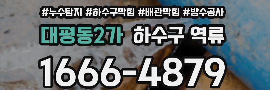 대평동2가 하수구 역류