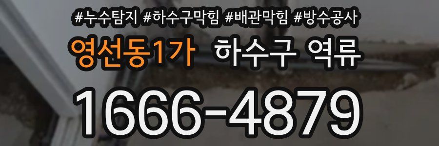 영선동1가 하수구 역류