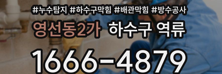 영선동2가 하수구 역류