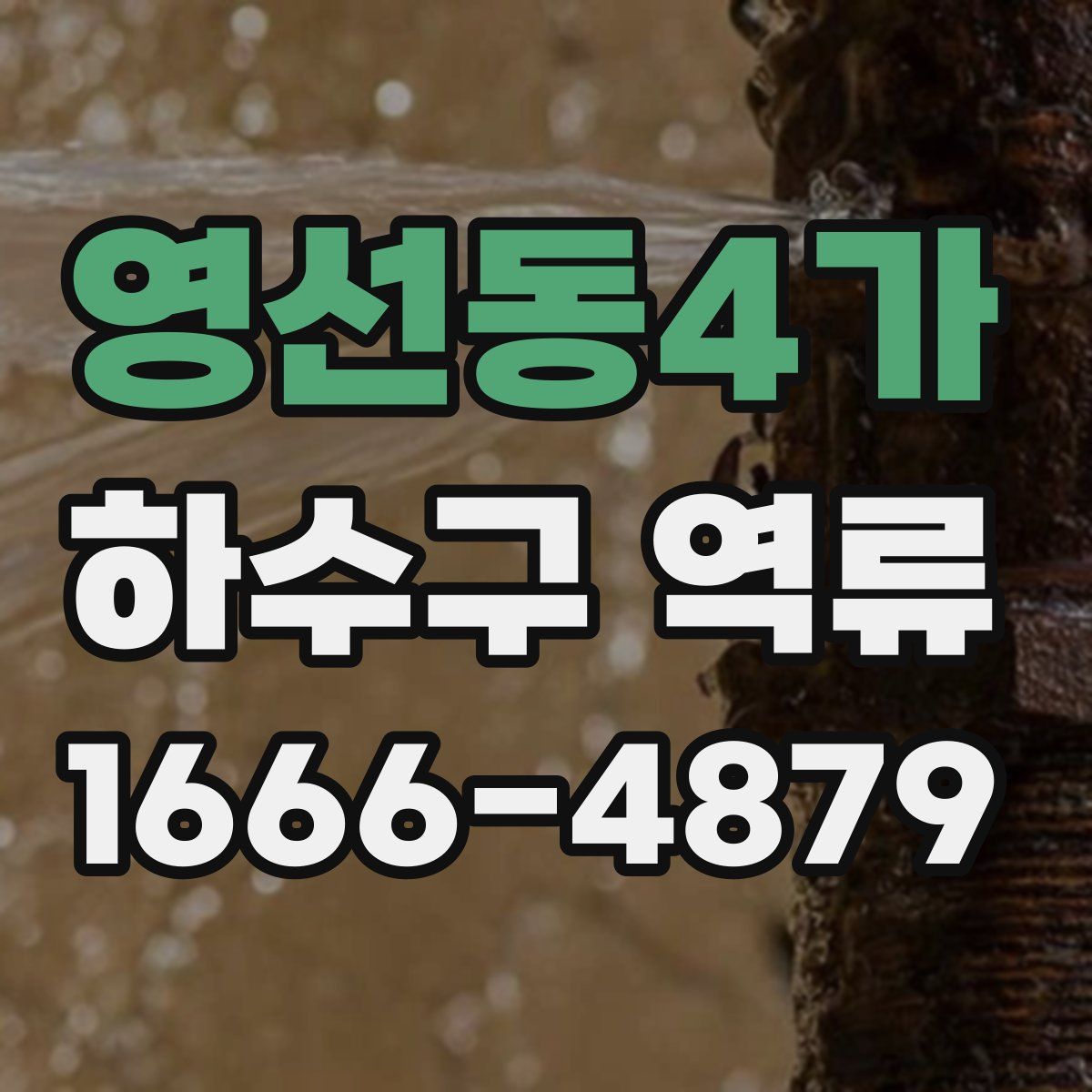 영선동4가 하수구 역류