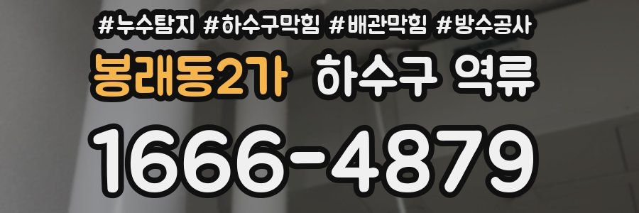 봉래동2가 하수구 역류