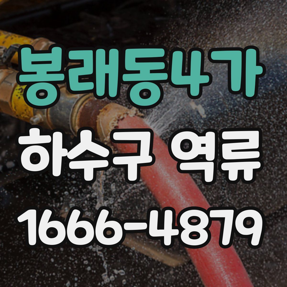 봉래동4가 하수구 역류