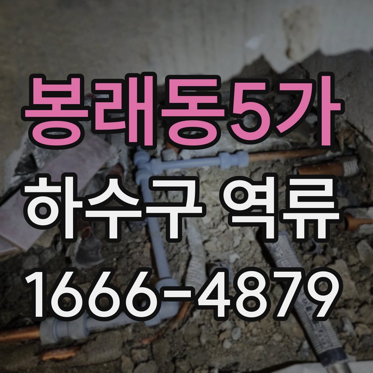 봉래동5가 하수구 역류