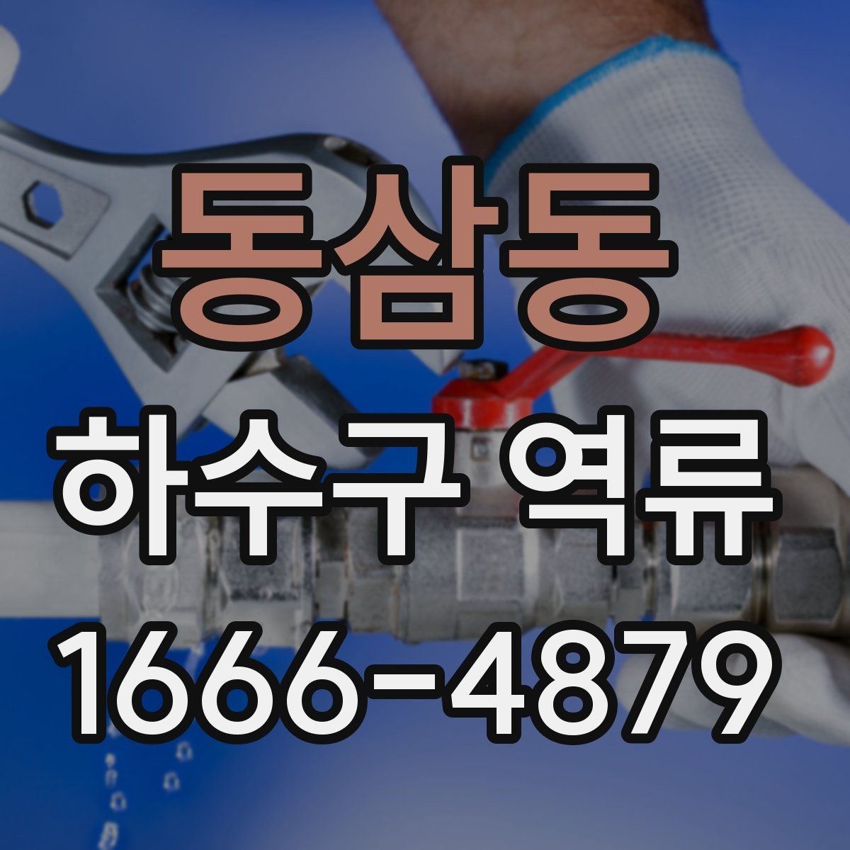 동삼동 하수구 역류