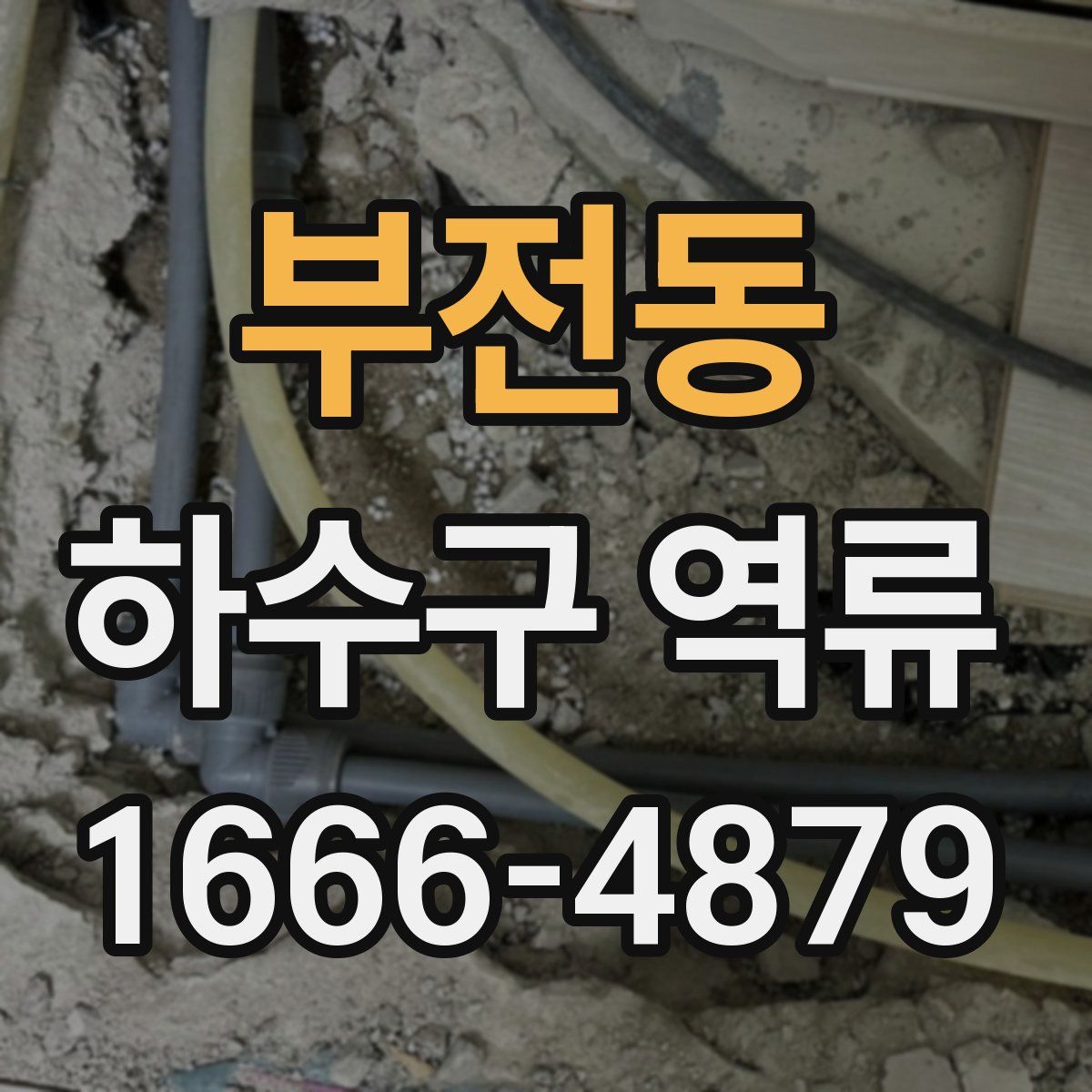 부전동 하수구 역류