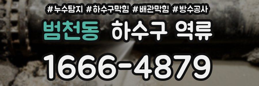 범천동 하수구 역류