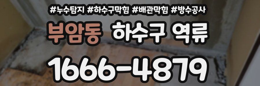 부암동 하수구 역류