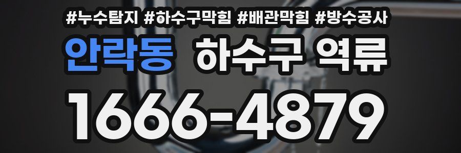 안락동 하수구 역류
