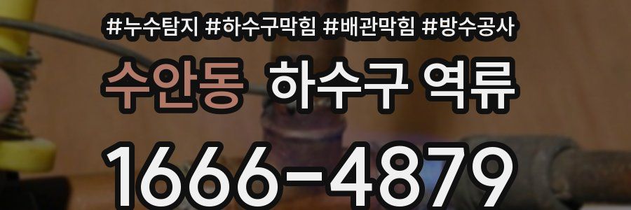 수안동 하수구 역류