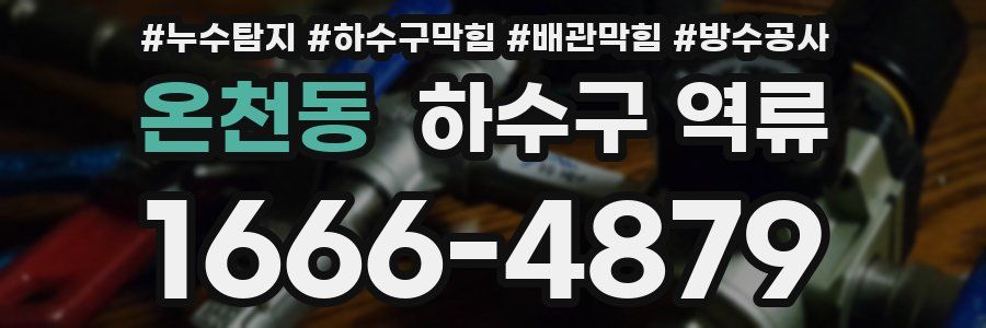 온천동 하수구 역류