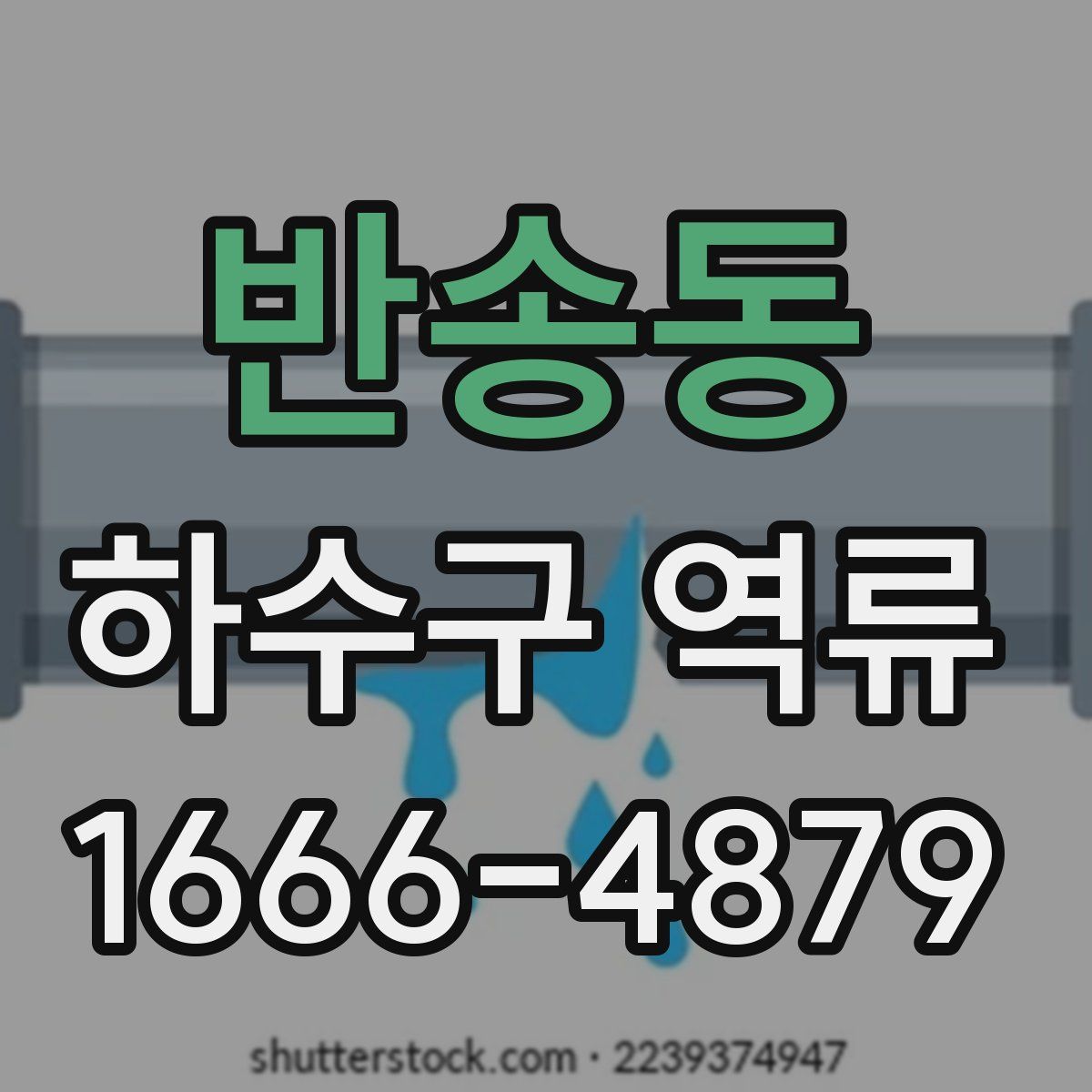 반송동 하수구 역류