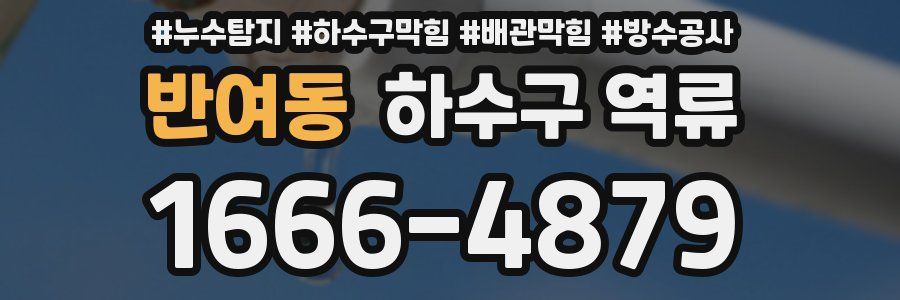 반여동 하수구 역류