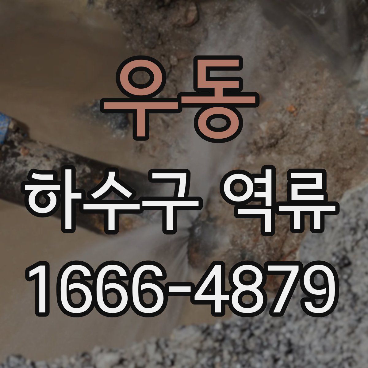 우동 하수구 역류