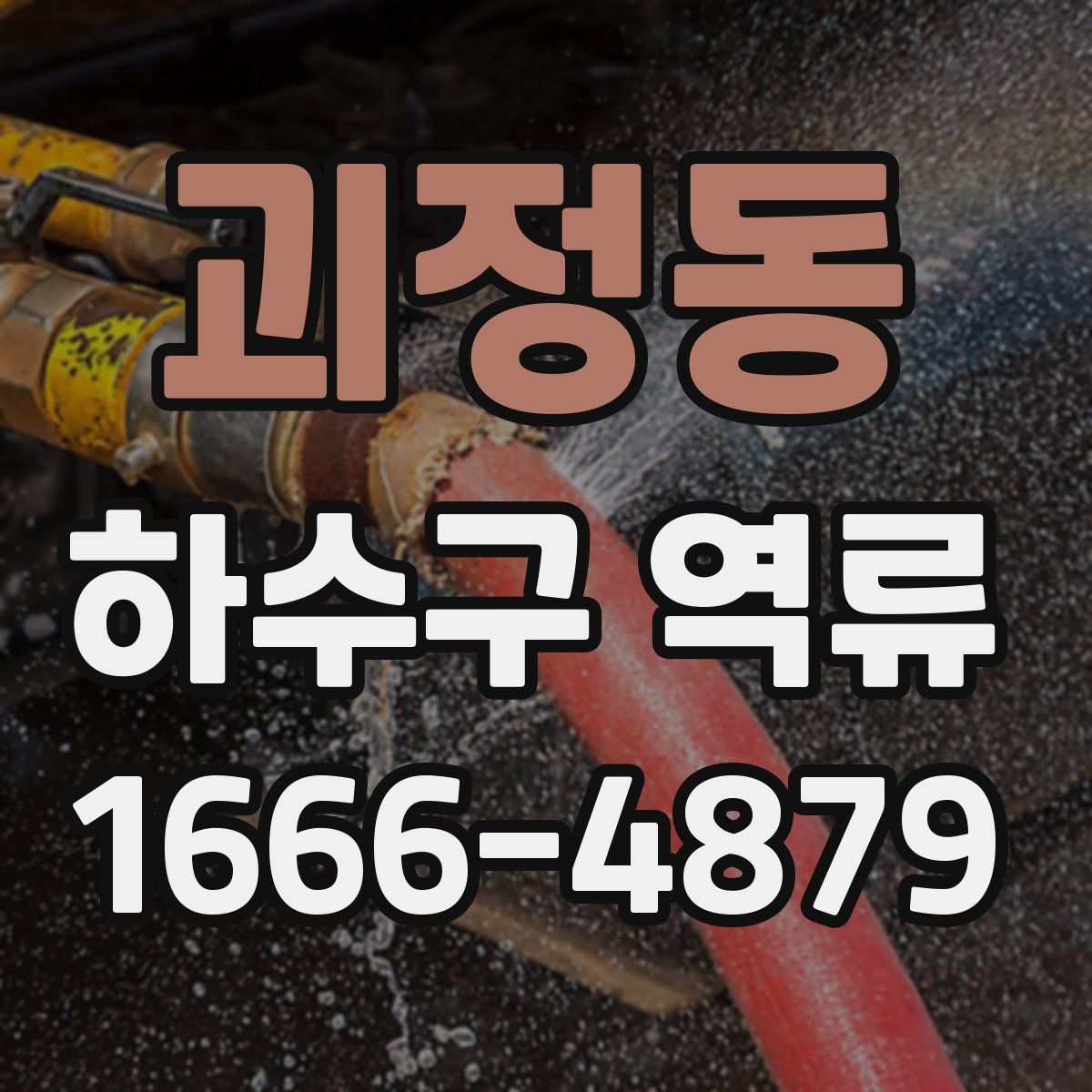 괴정동 하수구 역류