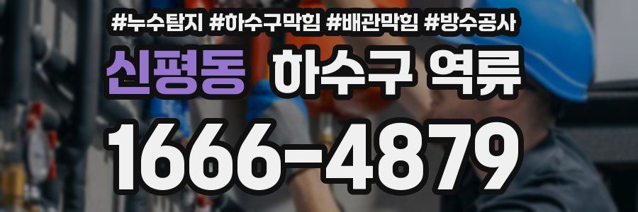 신평동 하수구 역류